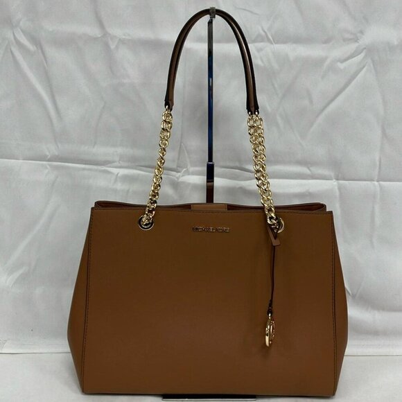 Michael Kors Susannah Large Saffiano Leather Shoulder Bag - Picture 3 of 14